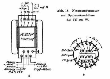 SABA VE301WA3 ;Transformer schematic circuit diagram